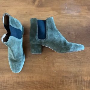 Madewell Green Suede Boots 8.5